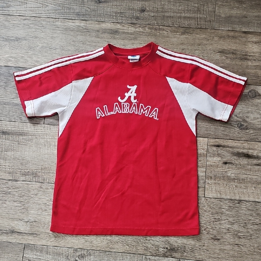 Alabama Embroided Kids Red and White Shirt